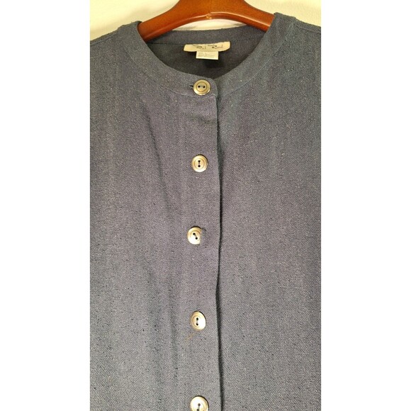 Vtg PAUL REID Silk Textured Button Up Jacket Women Sz S Quiet Luxury Workwear - Picture 6 of 8